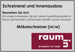 Wir suchen Möbelschreiner