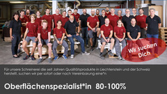 Wir suchen Oberflächenspezialist/in