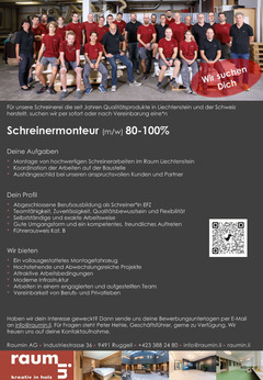 Wir suchen einen Monteur